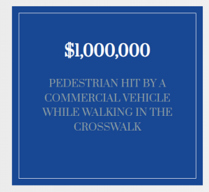 $1M received for a pedestrian hit by a commercial vehicle while walking in the crosswalk - Easton & Easton personal injury lawyers