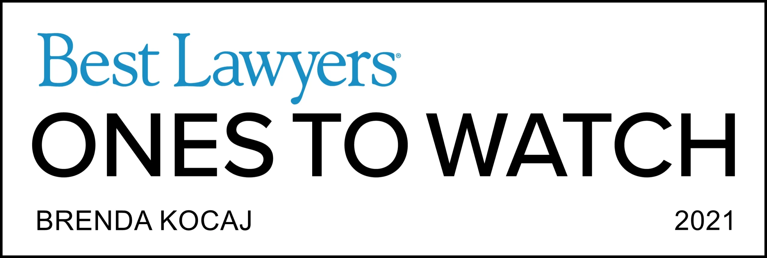 Logotipo de BK Ones To Watch Lawyer, redimensionado
